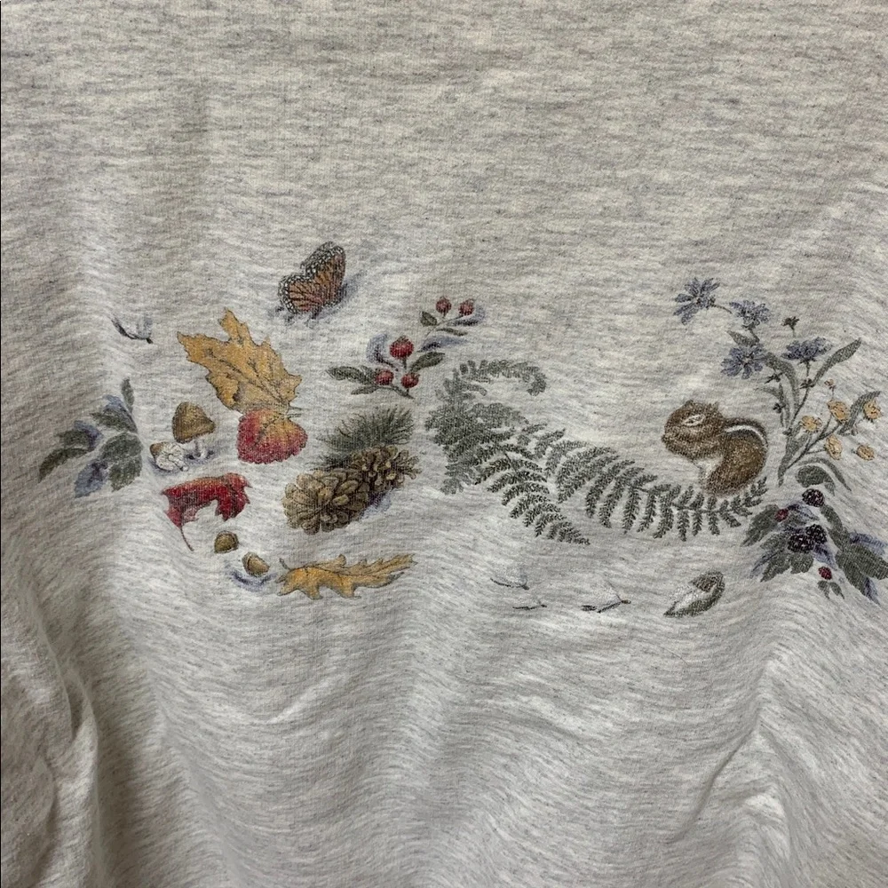 New CL Women’s Gray Sweatshirt with Nature Print - Picture 4 of 4